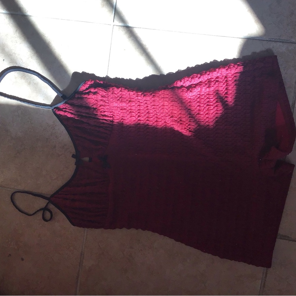 Burgundy Sleeveless Dress